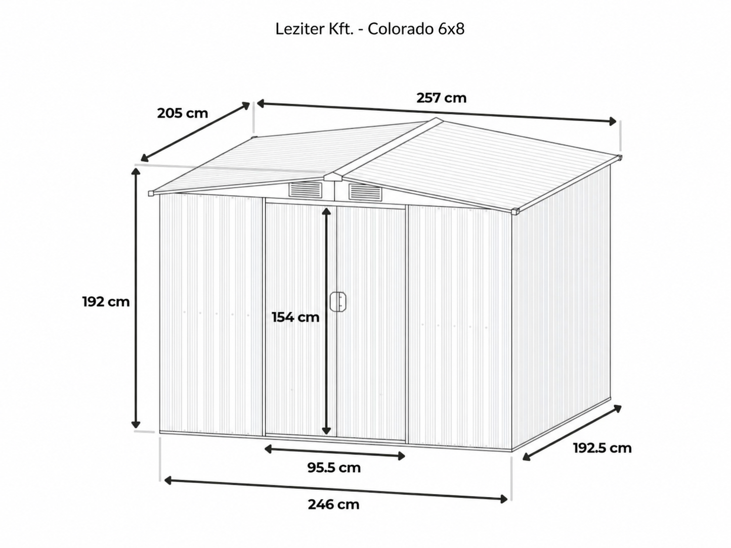 5,3 m² KertiBox Tároló