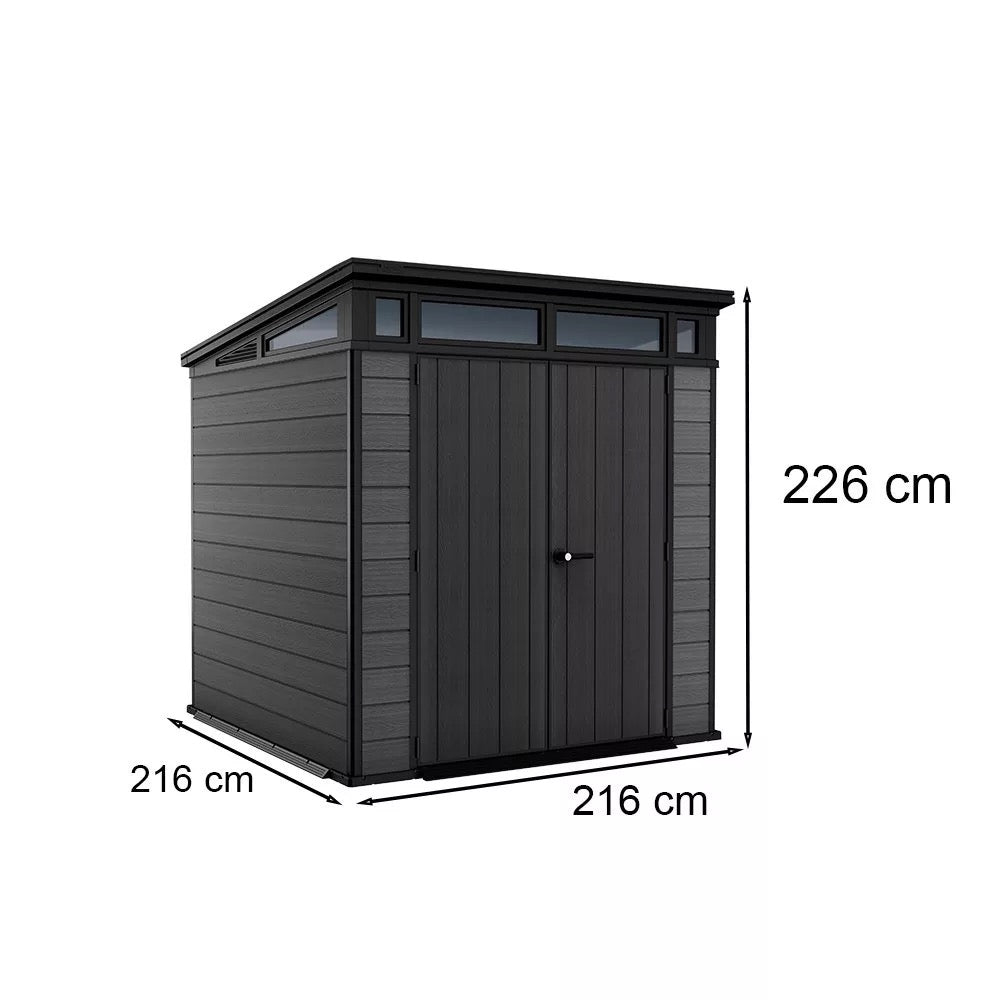4,7m² Cortina 7x7 Műanyag kerti tároló