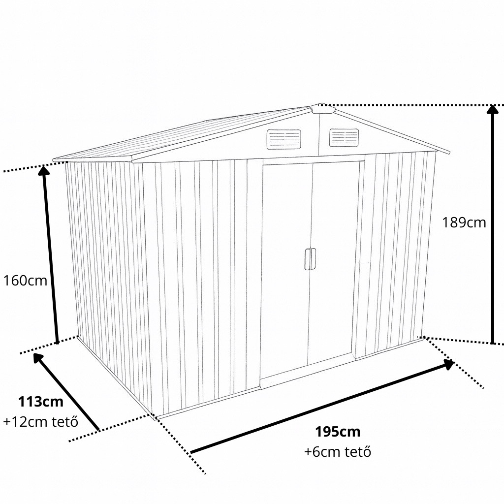 2.5m² KertiBox Tároló
