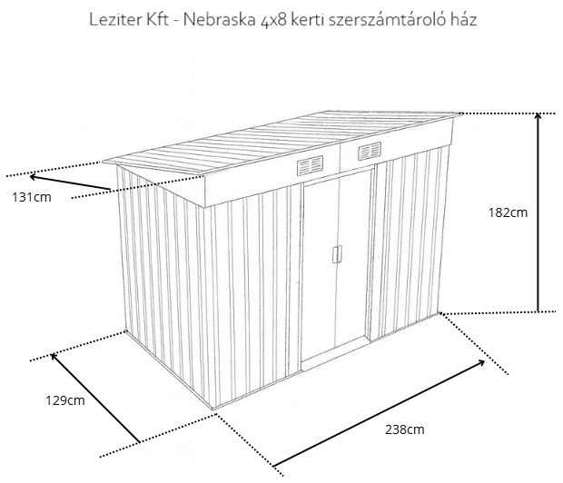 3.2m² KertiBox Tároló