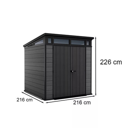 4,7m² Cortina 7x7 Műanyag kerti tároló
